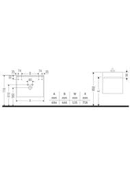 ����� ��� ���������� Duravit Ketho.2 440�684�460 ���������, 1 �����, ����� �����. K25076022220000