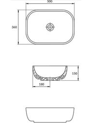 �������� Cersanit MODUO 50 SQUARE (500�360�150) �� ����������, ����� 63570