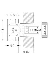 ���������� ����� ������� Grohe 3/4'' 29802000