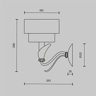 ��������� ���������� Maytoni Lillian (�������) H311-01-G, IP20, E14�5, ������