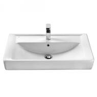 Раковина Aquaton Тигода 80 1WH302084 811x472x195 мм, перелив, отверстие под смеситель, белая