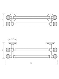 Migliore Amerida ������������������ ������� 60 �� ������/SWAROVSKI ML.AMR-60.423.DO