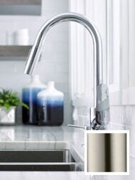 Смеситель Hansgrohe Focus M41 для кухни 240мм вытяжной поворотный излив сталь 31815800 — изображение 3