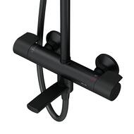 Душевая система AM.PM X-Joy F0785A522, смеситель для ванны/душа, термостат, ручной/верх. душ, черный