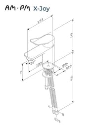 ��������� AM.PM X-Joy ��� �����������, ����� 100 ��, ���� F85A02100