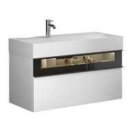 ����� � ��������� Burgbad Yumo 1015�610�470 ���������, LED, 2 �����, ������/����� ��. SFMX102F3193