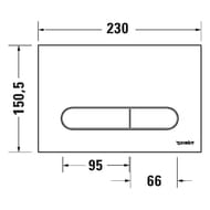 ������� ����� Duravit Beta 100 ������� ����, �������, ����: ������ ������� WD5009031000/WF5100131010