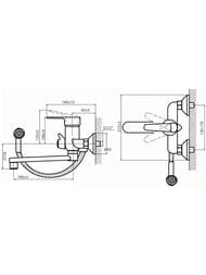 ��������� ��� ����� VARION Armaturen KRONA 9025 97 3 �������������, ������� ����� 180��, �����