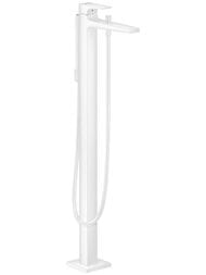Смеситель Hansgrohe Metropol 32532700  для ванны однорычажный, напольный, белый матовый — миниатюра 1