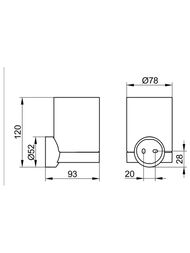 ������ � ��������� ���������� Keuco Reva ��������/���� 12850019000