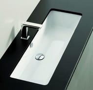 Раковина встраиваемая ArtCeram Gea 900х330х150 белая GEL0020100