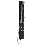 Душевая панель Novellini Z 190х1400 мм, г/м, термостат, 2 полки, черный матовый  ZETAVT-H