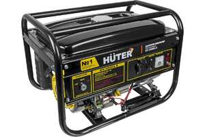 Бензиновый генератор Huter DY3000LХ 2500Вт, электростартер, синхронный, воздуш./принудит. охлаждение