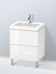 ����� � ������������ Duravit L-Cube 600�698�480 2 �����, 1 �����. ��� ����., ����� ������ LC6936O2222