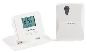 Термостат Бастион TEPLOCOM TS-2AA/3A-RF LCD дисплей, комнатный, беспроводной
