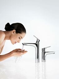Смеситель Hansgrohe Focus 31608 для умывальника с высоким фиксированным изливом, дон. клап., хром — изображение 5