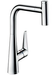 Смеситель Hansgrohe Talis Select M51 для кухни 300 вытяжной излив, хром 73853000 — миниатюра 1