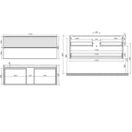 ����� ��� �������� SANCOS Delta (1195x445x500) ���������, 2 �����, ��� �������/������ DL120GR