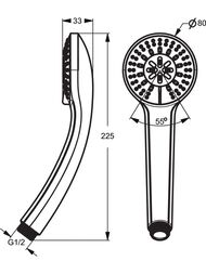 Ideal Standard IDEALRAIN    B9401AA 3 , 80
