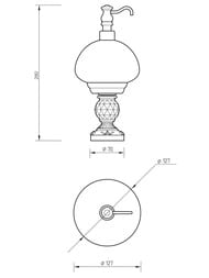 Migliore Cristalia ������� ������� ���� ����������, ������, ������/SWAROVSKI ML.CRS-60.247.BR/16767
