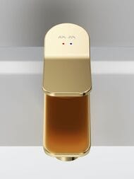 Смеситель AM.PM X-Joy F85A02199 100 мм, для умывальника, однозахватный, фиксированный излив, золот — изображение 4