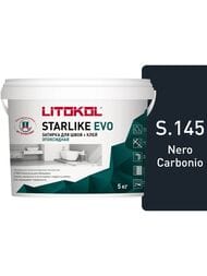 Затирка эпоксидная LITOKOL STARLIKE EVO S.145 NERO CARBONIO черная, 5 кг