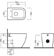 ������ ���������� Hatria Bian�a Y1VA01 360�520�400 ������������� ������, ����: �����