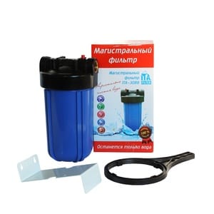 Корпус ITA FILTER для холодной воды ITA-30 BB 10 дюймов BIG, колба синяя, ключ, крепеж F20130/F20130P