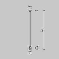 ��������� ���������� Long 700�� � ������ ����������� ������� Maytoni Flarity (�������) TRA159C-IPC1-BS ������, IP20