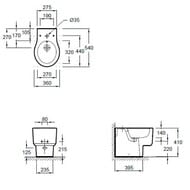 ���� Jacob Delafon FORMILIA VIRAGIO E4794-00 ��������� (540�360�410) ������ ���������, �����