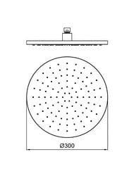 ������� ��� Almar Round 300 ��, ������, High Brass Brushed E044040.HB