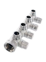 Коллектор запорный FAR 1"ВН на 4 отвода 3/4"Н, (Eurokonus) FK 3873 134 — изображение 3