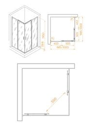������� ������ RGW Passage PA-030 (1000�1000�1950) ������ ������� 6��/������� ���� 350803000-21