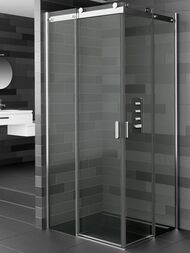 Уголок душевой RIHO BALTIC GE1001600 (800х800х2100) 2 раздвижных двери, хром/стекло прозрачное 8мм