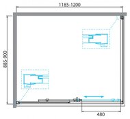  BelBagno Due (12009001900) DUE-AH-1-120/90-C-CR  , 