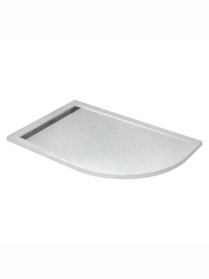 Душевой поддон CEZARES 1200х800х30 иск.мрамор, радиусный, левый, белый TRAY-AS-RH-120/80-30-W-L