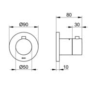 ��������� Keuco IXMO ����������������, ��� ����, ������� �����, ������ ������� 59553 370001