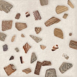 Плитка настенная AZORI Terrazzo Wood (150х150) тераццо, бежевая (кв.м.)