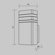 ��������� ���������� Maytoni Unter den Linden (����� ��� ������) O578WL-01B, E27�1 60�� IP 54, ������