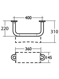 ����� ��� ����� Ideal Standard CONTOUR 40��, ��� ������� � �������� � ��������� 75��, ����� S6466AC