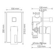 ��������� ��� �����/���� WasserKRAFT Alme 1541