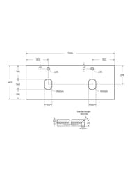 ���������� BelBagno (1204x462�19) � 2 ���. ��� ����., Marmo Nero Opaco KEP-120-2-MNO