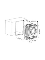 ���������� ������ Korting KWMI 14V87 (596�817�527) ����., 8 ��, 1400 ��/���, 15 ��������