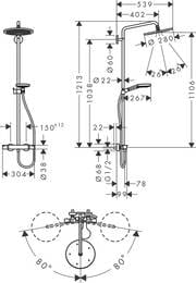 ������� ������� Hansgrohe Croma Select S 280 �� ���������� � ������, ���� ������ ���� 26890340