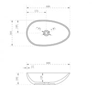 �������� ��������� ABBER Kristall 600x360x160 ��������, ������ AT2811Amber