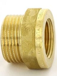 Переходник Tiemme 3/4"Вх1/2"Н латунь, 1500043(1551G000405) — изображение 2