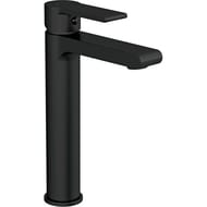 Смеситель для раковины Cersanit BRASKO BLACK 63111 высокий, донный клапан клик-клак, черный