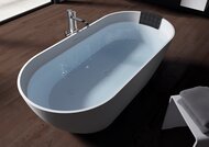 Ванна из литого мрамора RIHO BILBAO 170х80 без гидромассажа, овальная