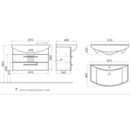 ����� ��� ���������� Aqwella Allegro 85 (816�536�342), ���������, 2 �����, ����� ������ Agr.01.08/2