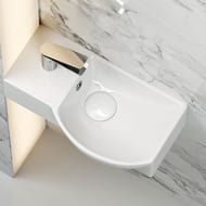 Раковина подвесная Ceramicanova Element 400х220х120 прямоугольная, перелив, белый CN6039R